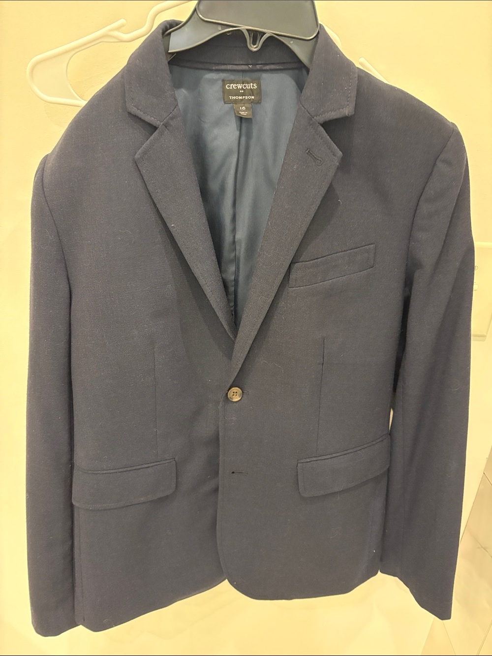 Crewcuts Navy Single-Breasted Boys' Blazer